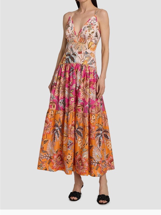 FARM Rio Dresses & Skirts - FARM Rio Ligia Floral Tiered Maxi Dress - NWT
